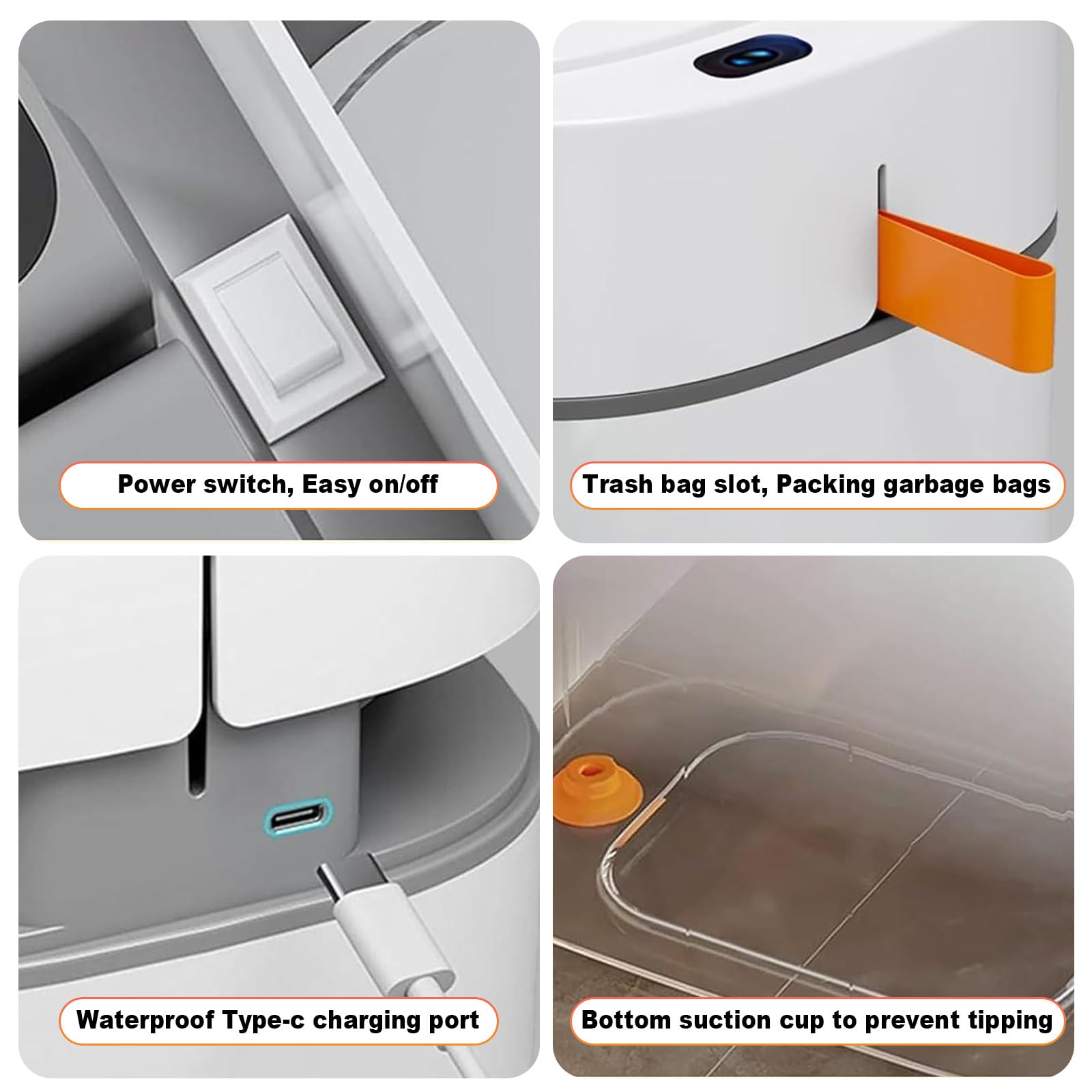MOPUP compact white design fits kitchen, bathroom, and office.