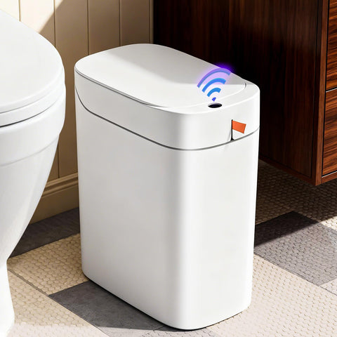 MOPUP office trash can keeps desk area clean and modern.