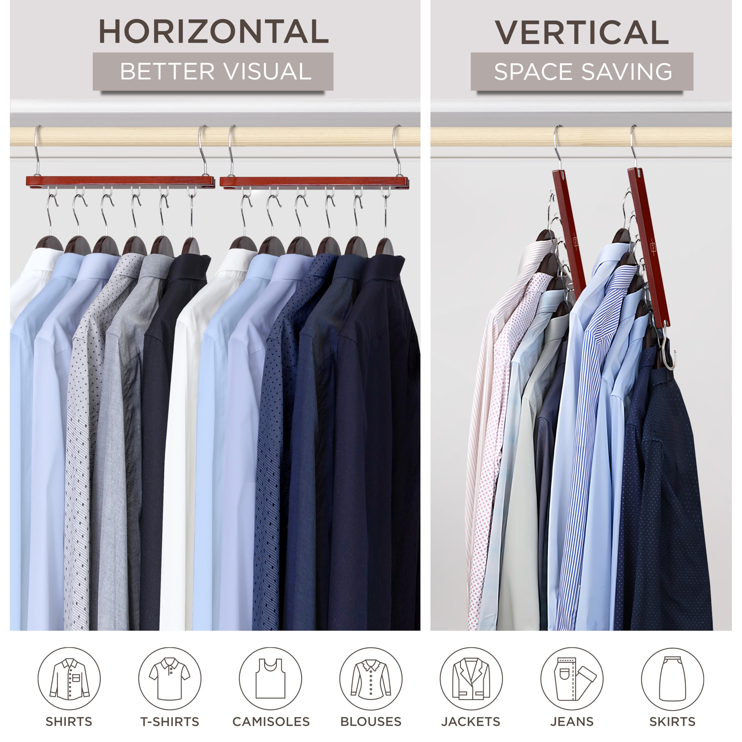 MORALVE 360-degree swivel hook design enabling easy loading and unloading.