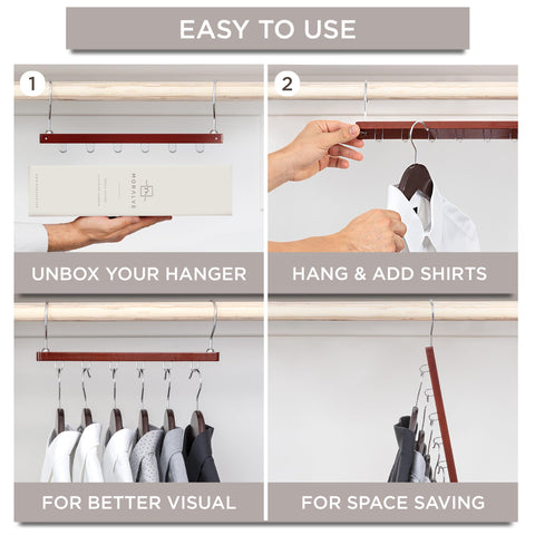 MORALVE closet-organization in action with clear, tidy arrangement.