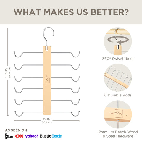 MORALVE space-saving closet hangers 2-pack ideal for compact wardrobes