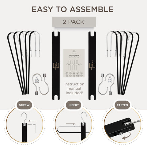 MORALVE space-saving rack in closet creates clutter-free storage