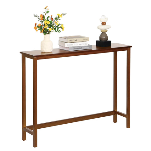 Mordchil HF bamboo narrow console table multifunction use in various rooms