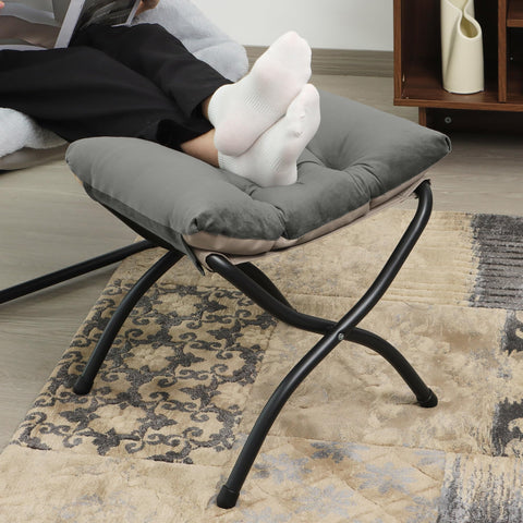 Mordchil HF dark grey ottoman adds style and practical comfort