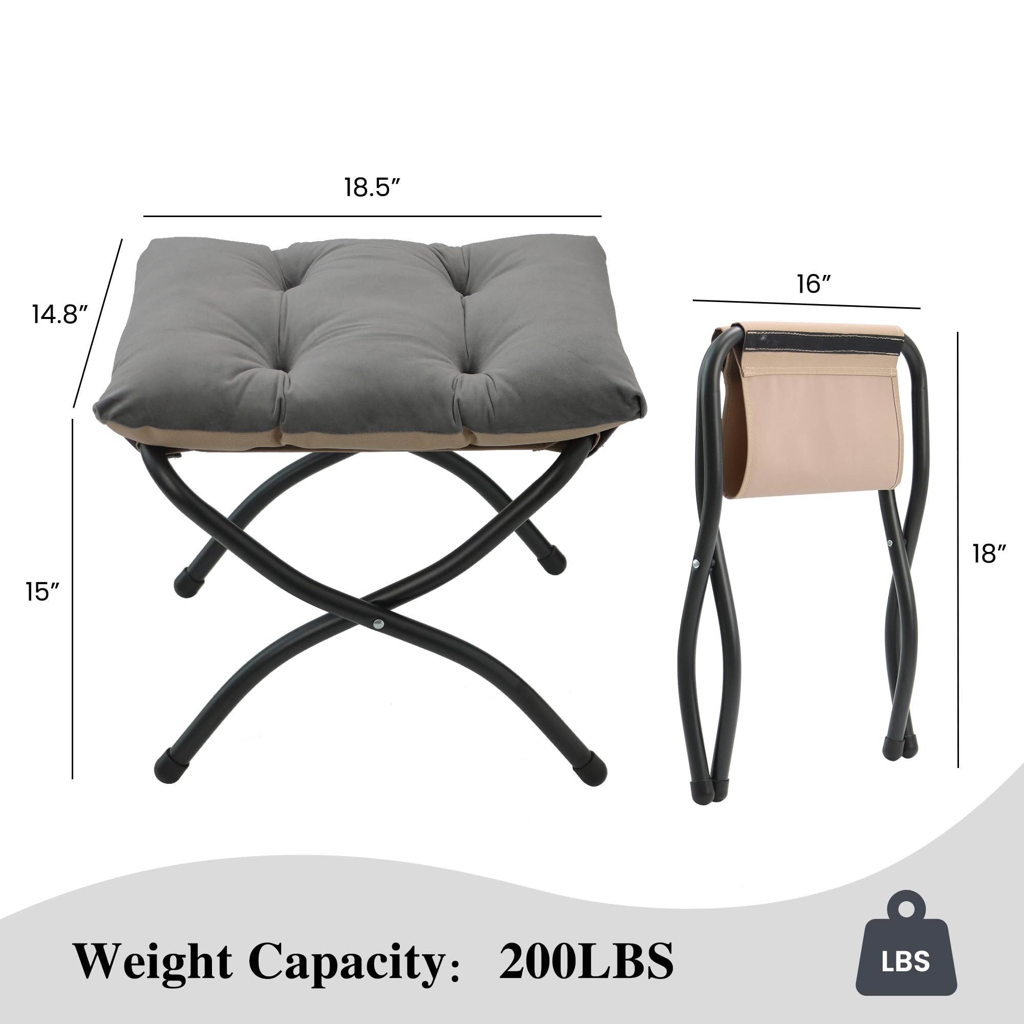 Mordchil HF portable footrest beside sofa for comfortable leg support