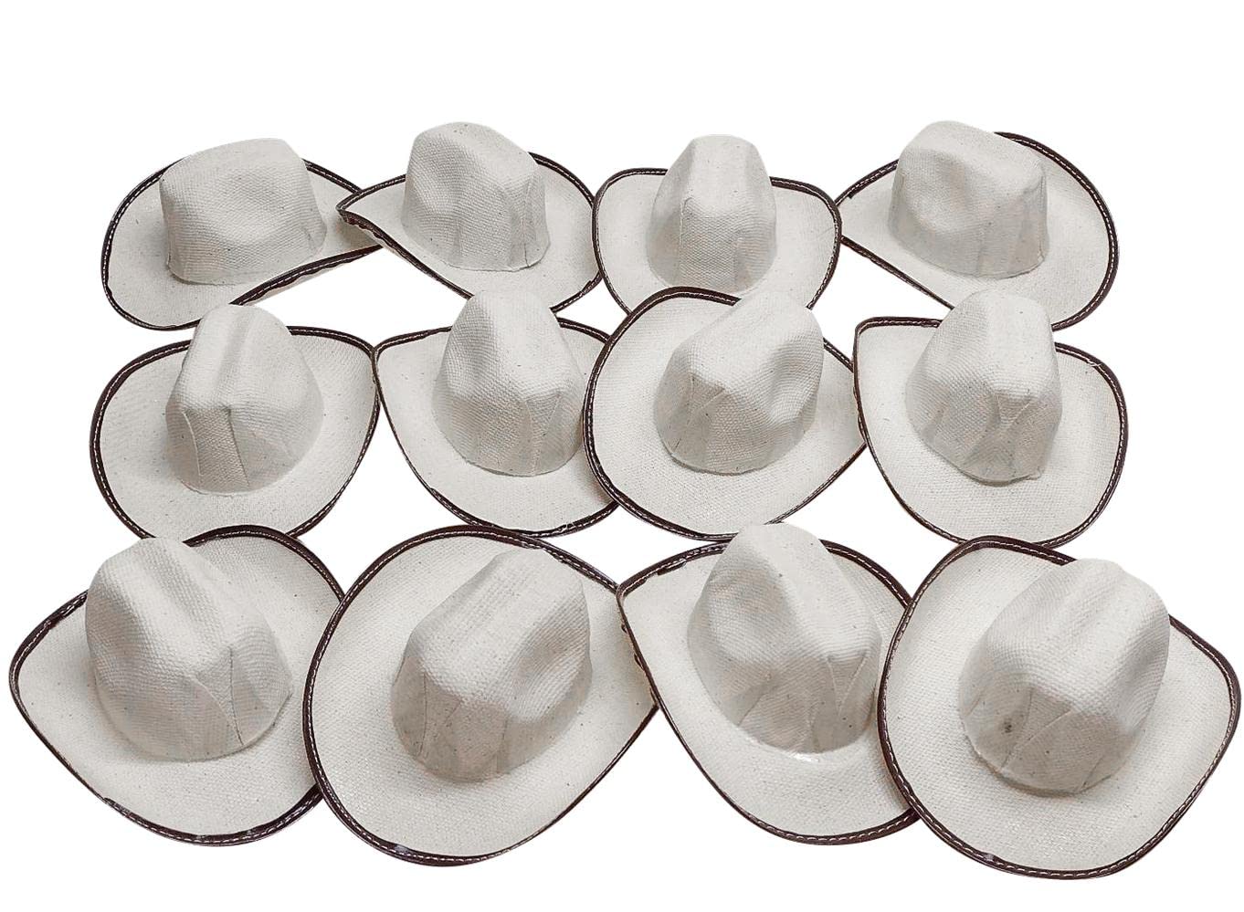 More Fiesta beige mini cowboy hats for festive centerpieces