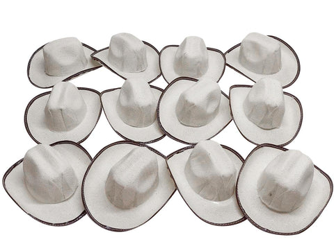 More Fiesta beige mini cowboy hats for festive centerpieces