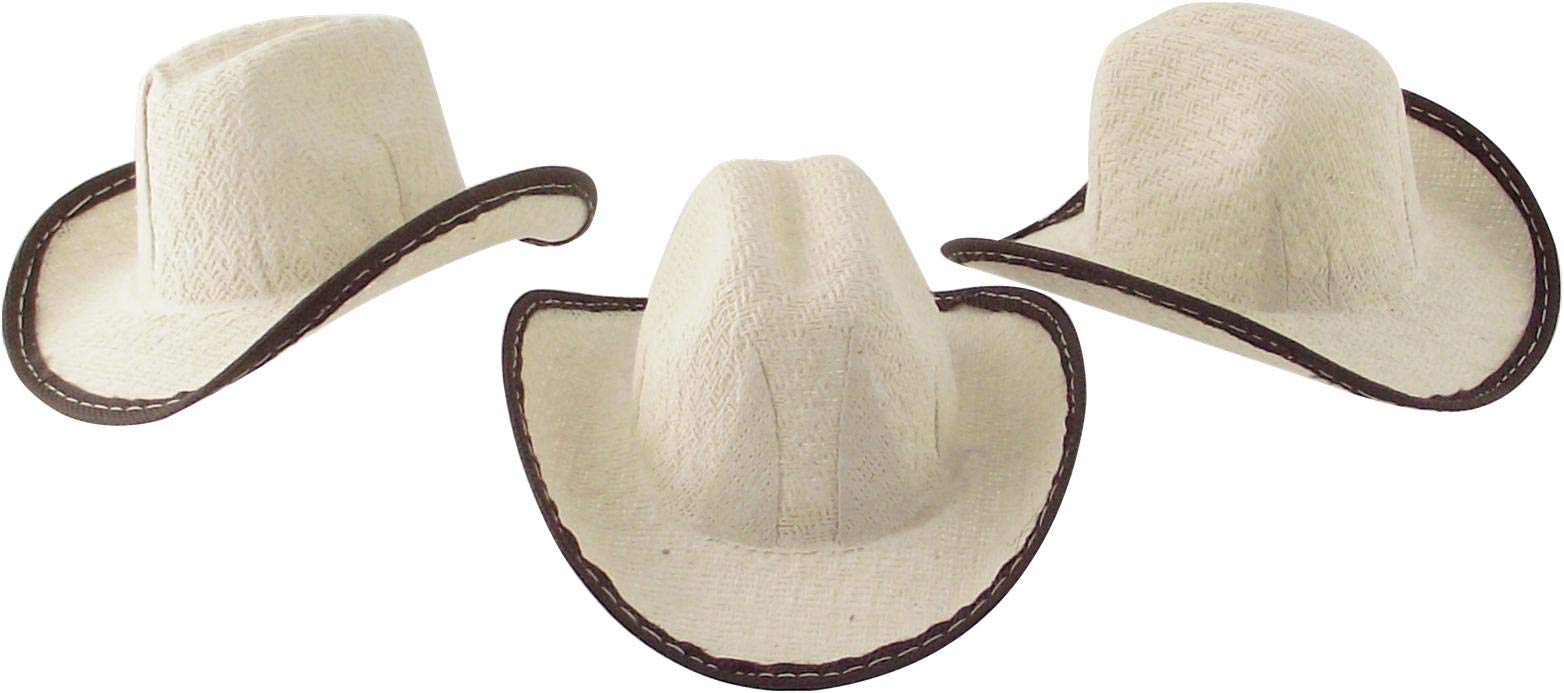 More Fiesta beige hats with color trims for events