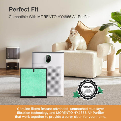 MORENTO HY4866 packaging and filter box for easy replacement