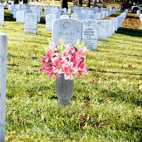 Moriahan memorial gift vases suitable for remembrance occasions.