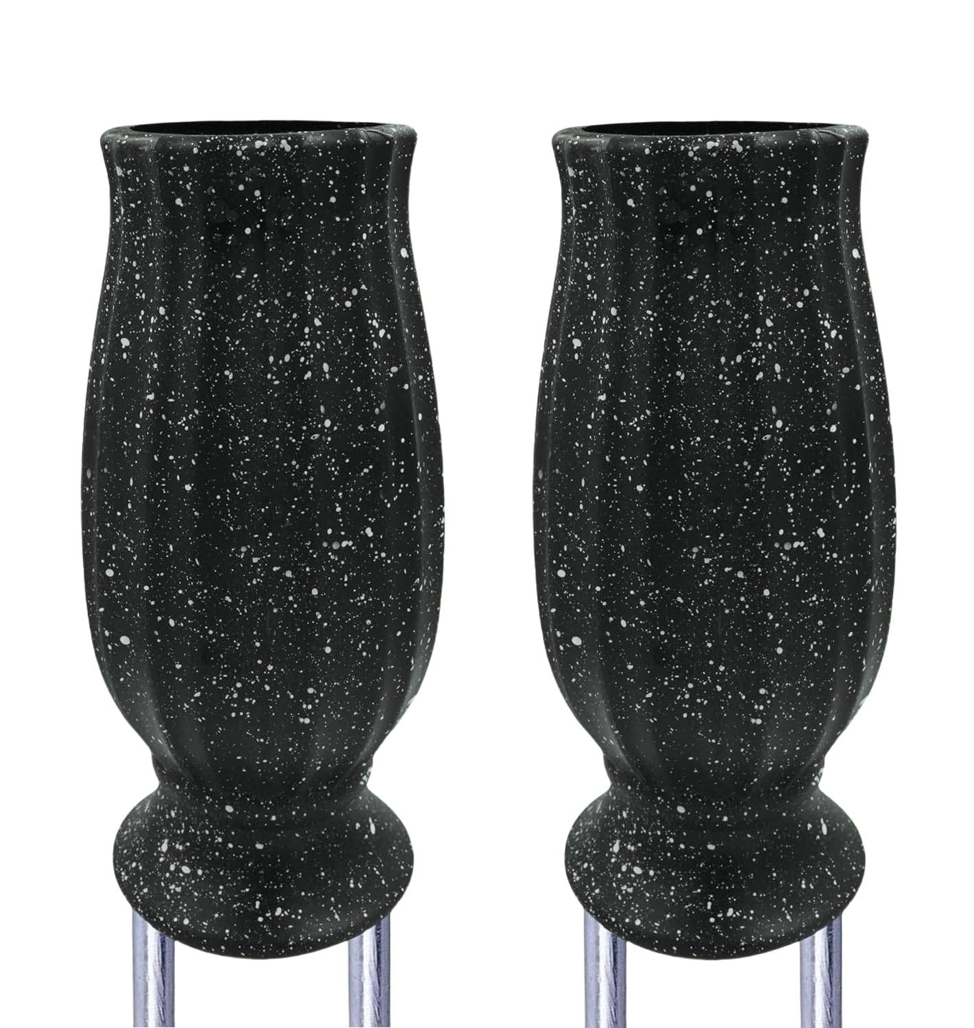 Moriahan cemetery vase with a 3.5-inch mouth for fuller floral displays
