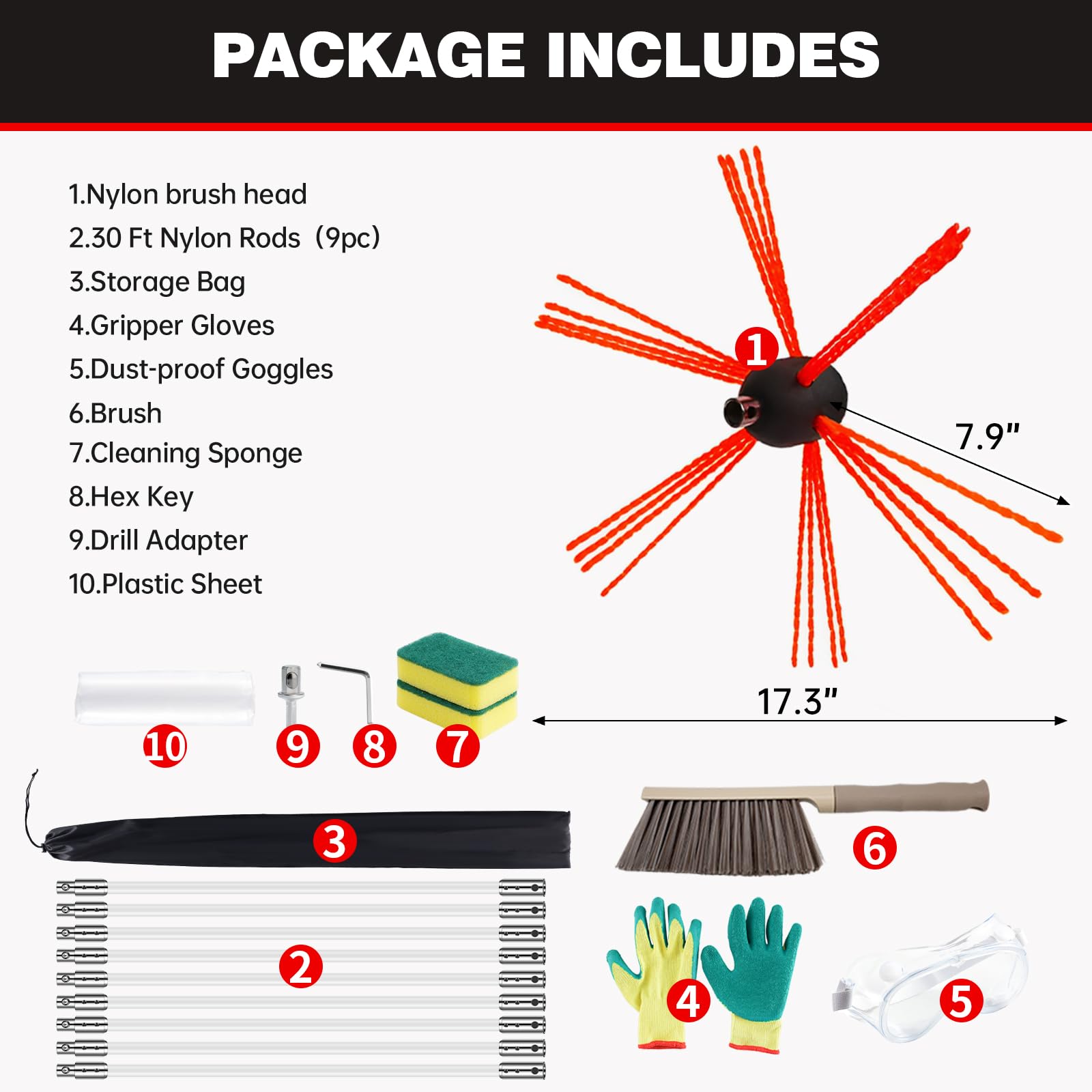 Morinoli collection bag keeps debris contained and easy to dispose of