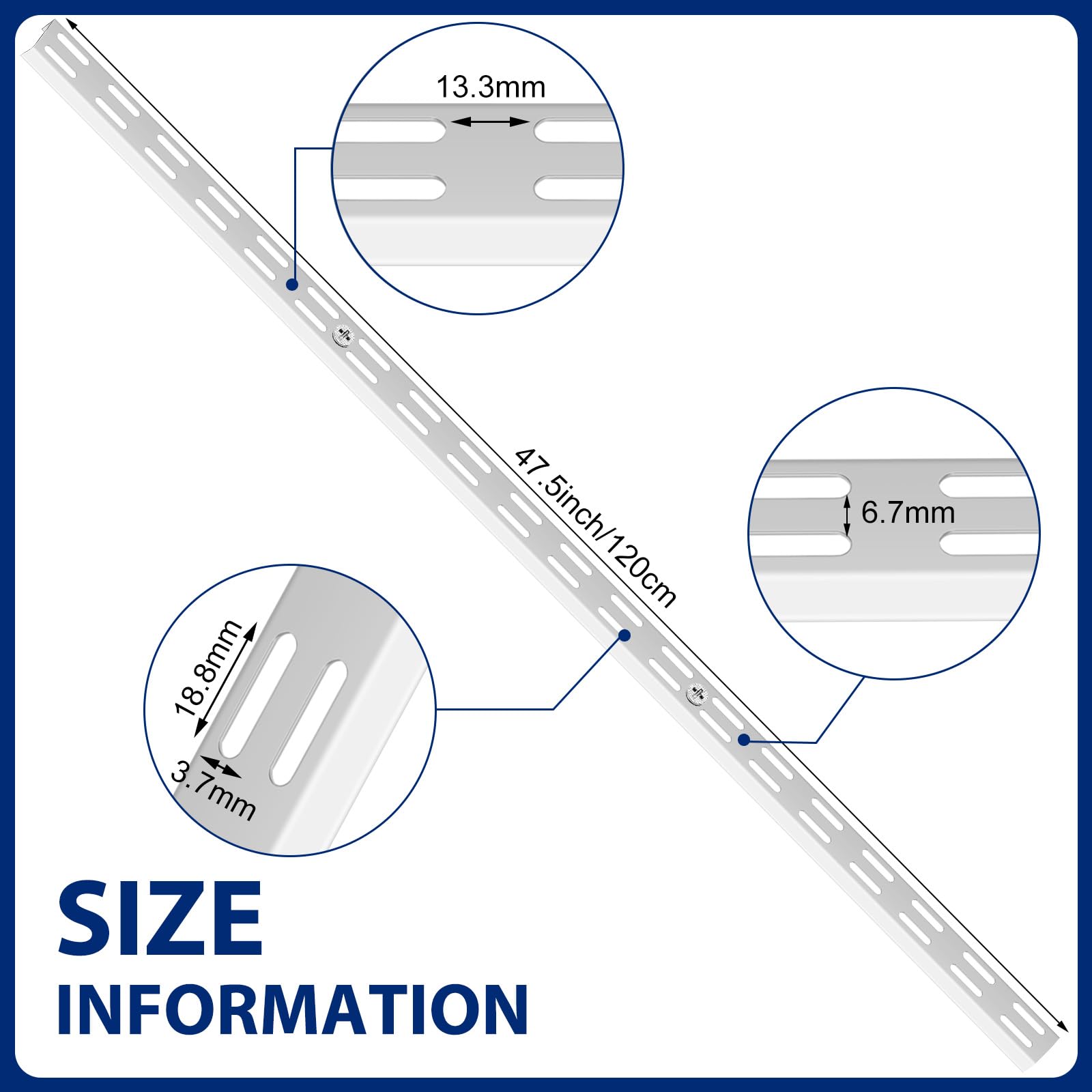 MorningRo heavy-duty closet system track supports long-lasting storage in laundry rooms