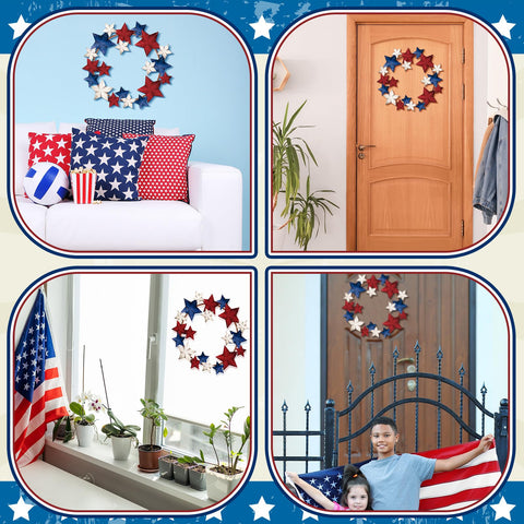 MorningRo versatile-patriotic-wreath, fits various decor styles for year-round display.