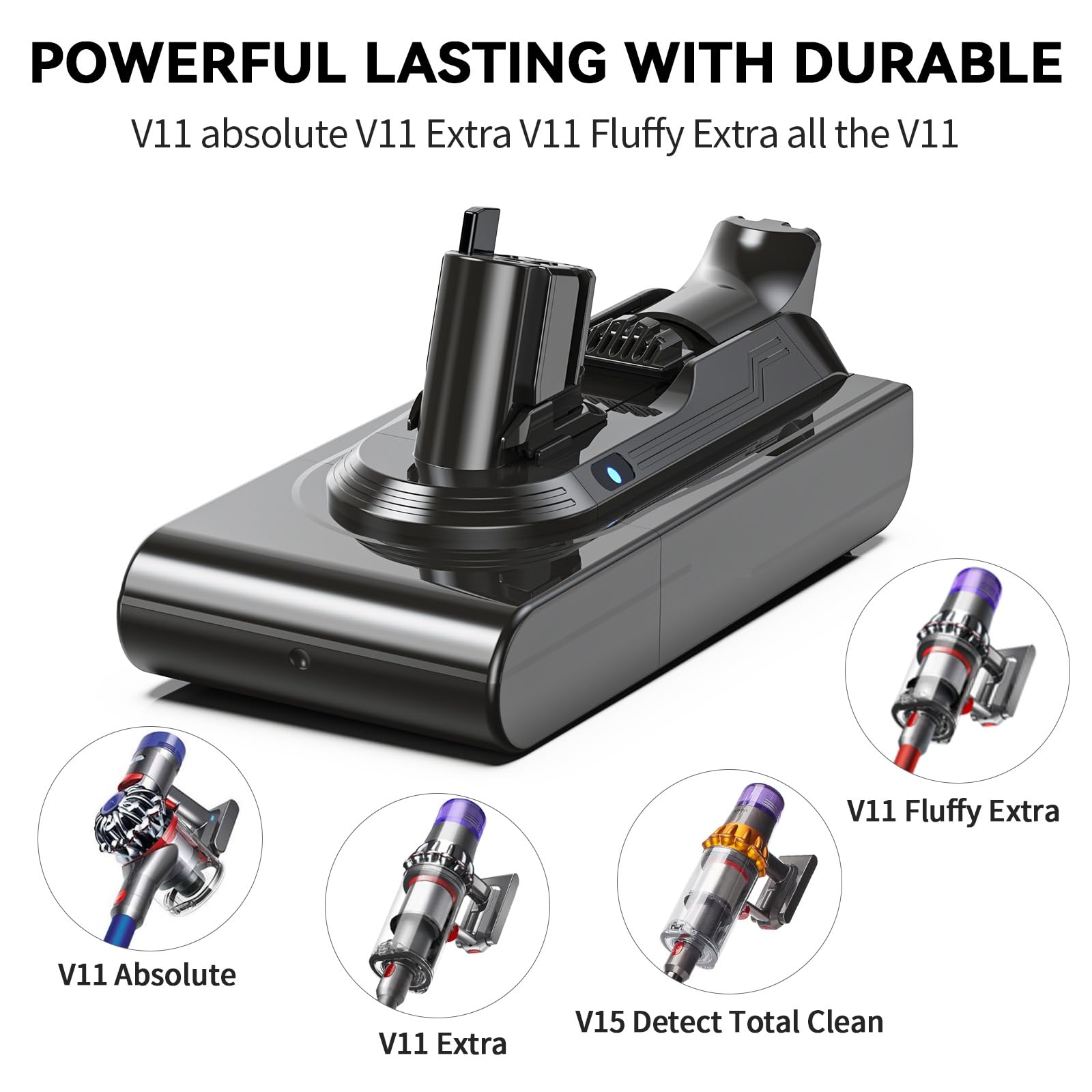 Morpilot 7000mAh battery compatible with V15 and SV-series models.