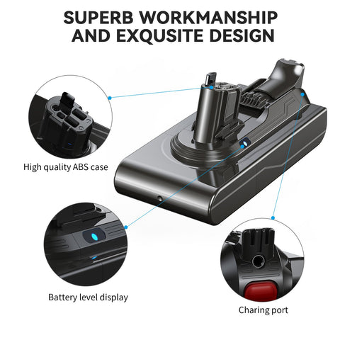 Morpilot replacement battery fits click-in style vacuums securely.