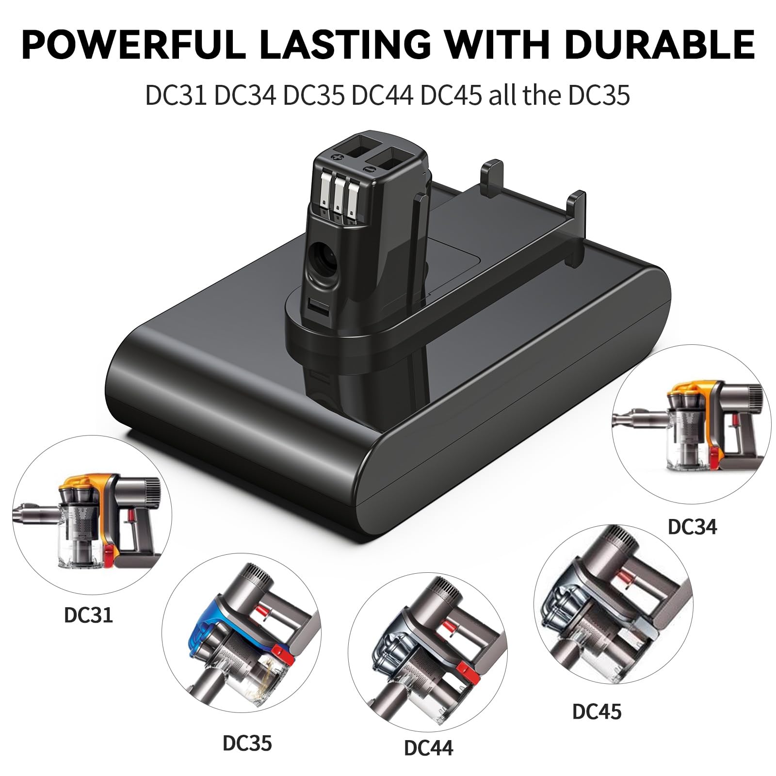 Morpilot DC31-compatible battery ready for easy plug-in replacement
