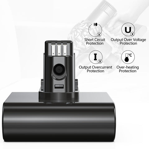 Morpilot battery smart chip protecting against overheating during use