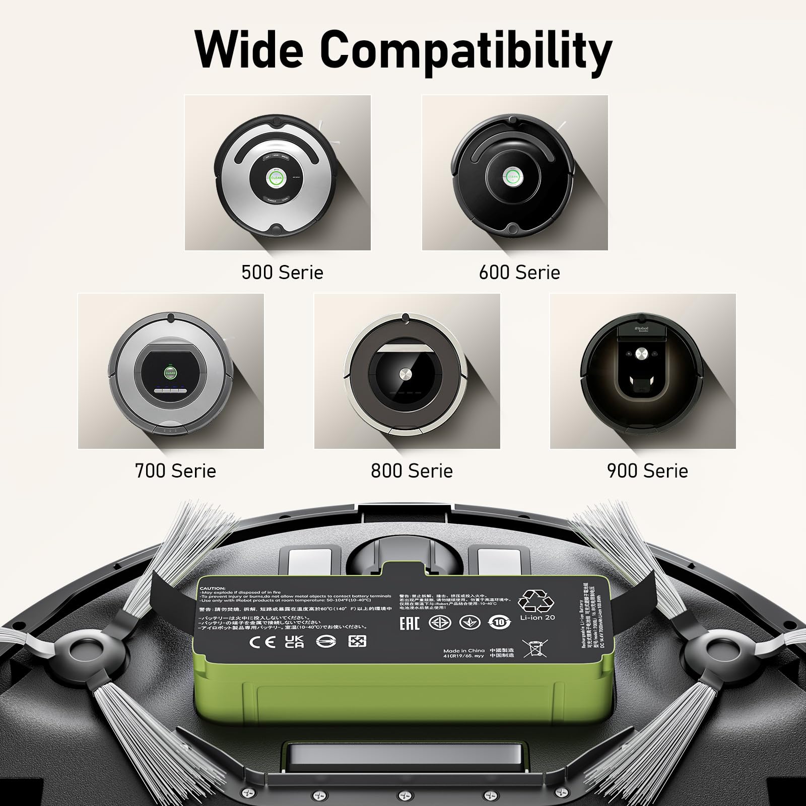 Morpilot Li-ion upgrade for Roomba battery offers longer run time