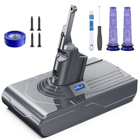 Morpilot V8 battery 21.6V 8000mAh powering longer cordless cleaning.