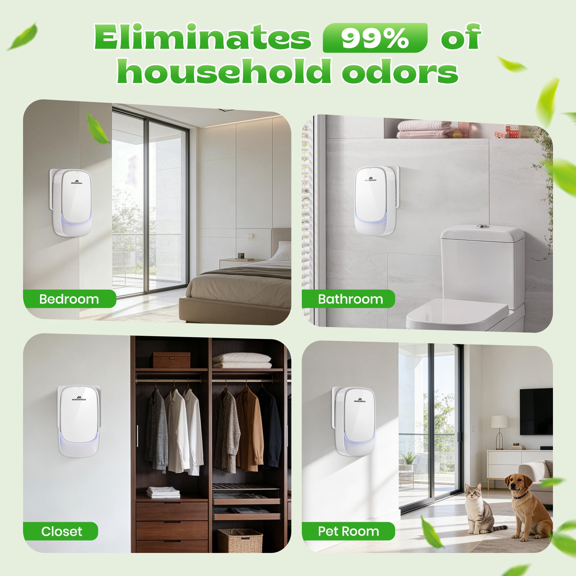 Morrerfresh Air Ionizers suitable for kitchen use to manage smells