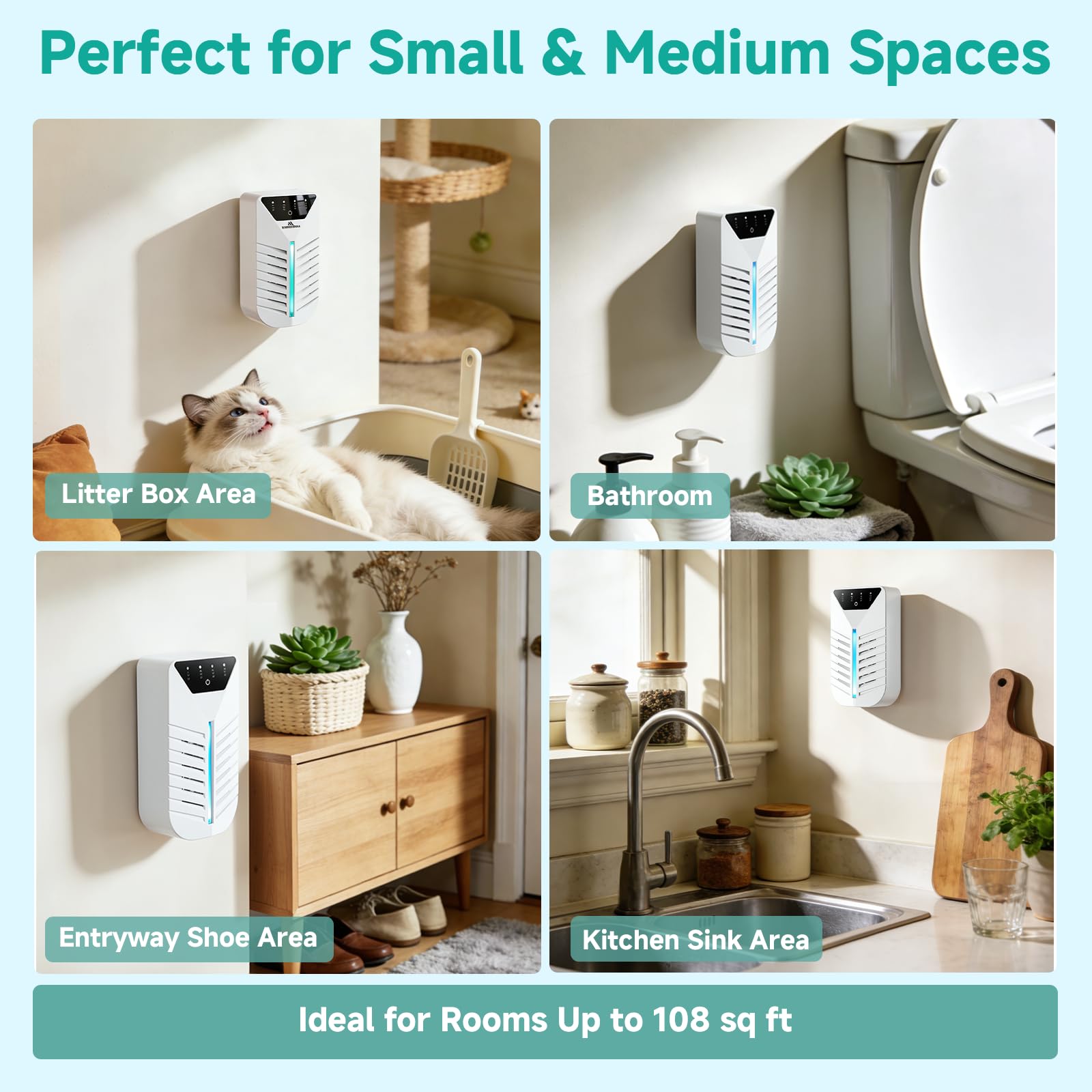 Morrerfresh bathroom-kitchen-office unit offers versatile odor management anywhere.
