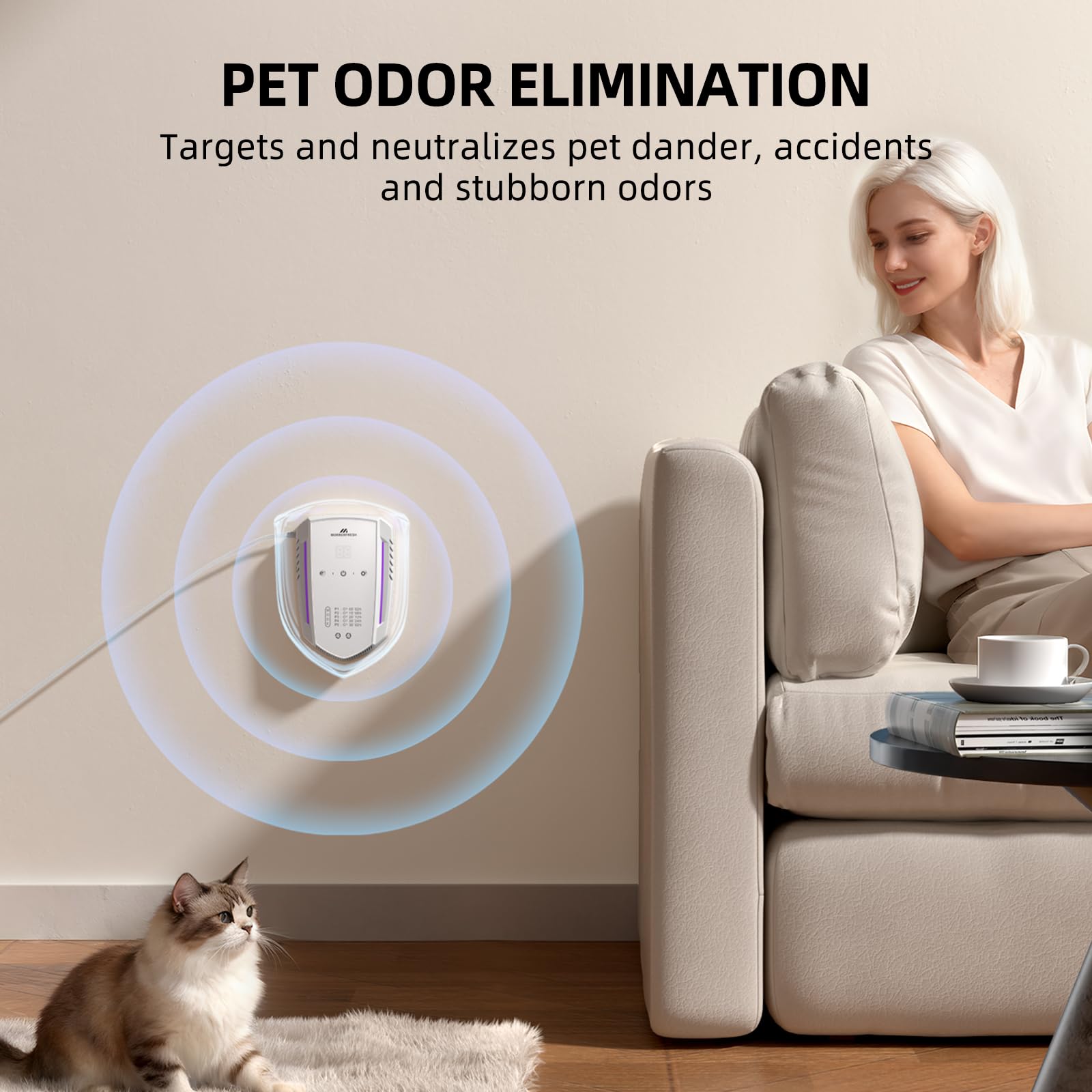 Morrerfresh pet odor purifier helps keep homes smelling fresh between cleanings.