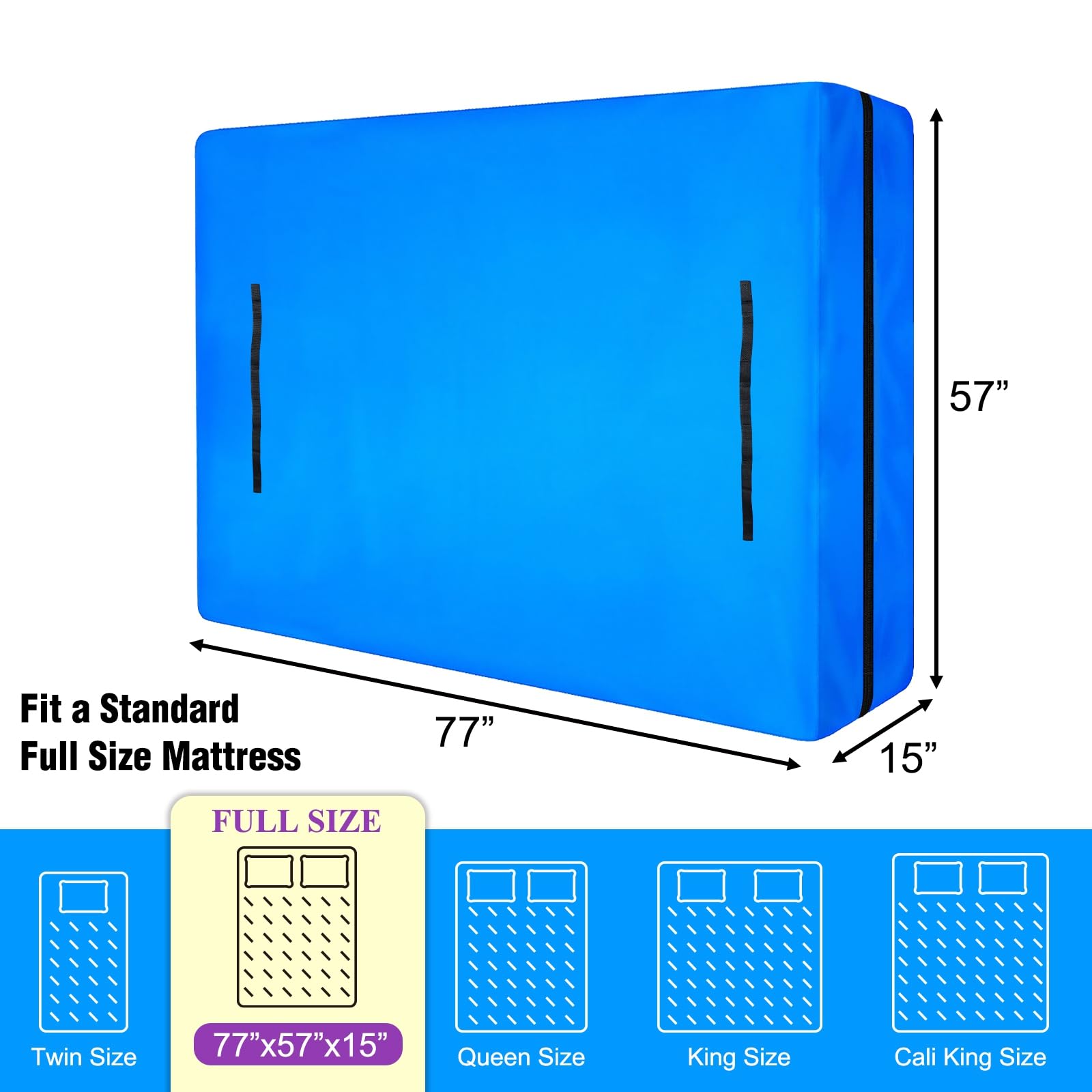 MorTime mattress bag with eight sturdy handles for easy lifting.