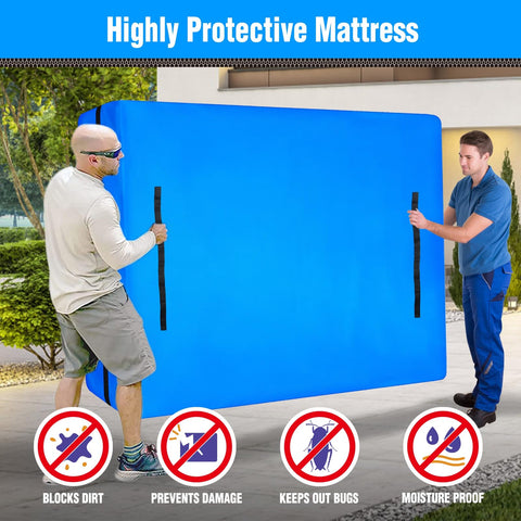 MorTime queen-size mattress bag fits 82 by 63 by 15 inches.