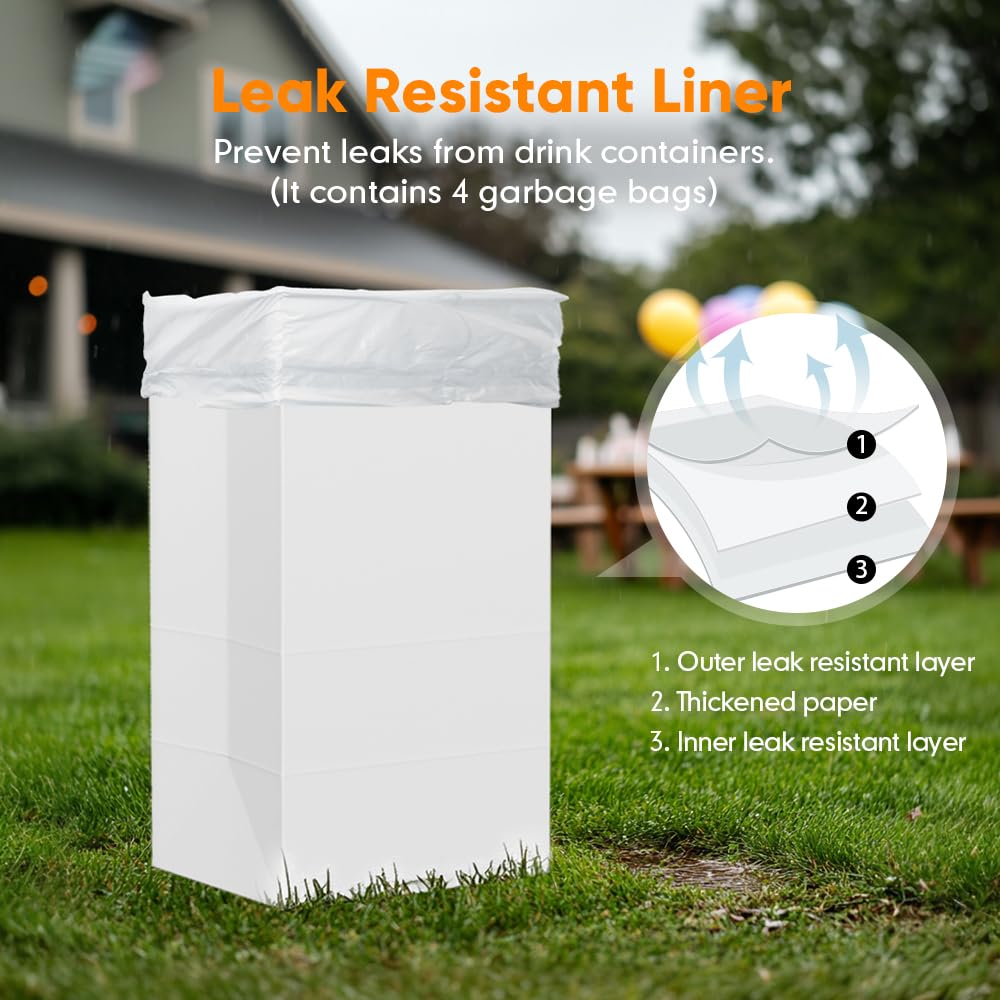Moryimi leak-resistant liner and sorting stickers help organized waste separation.