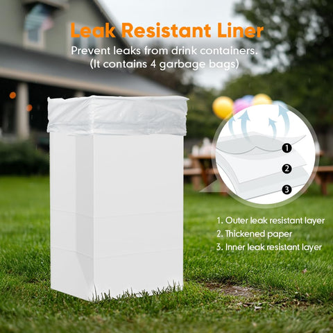 Moryimi leak-resistant liner and sorting stickers help organized waste separation.