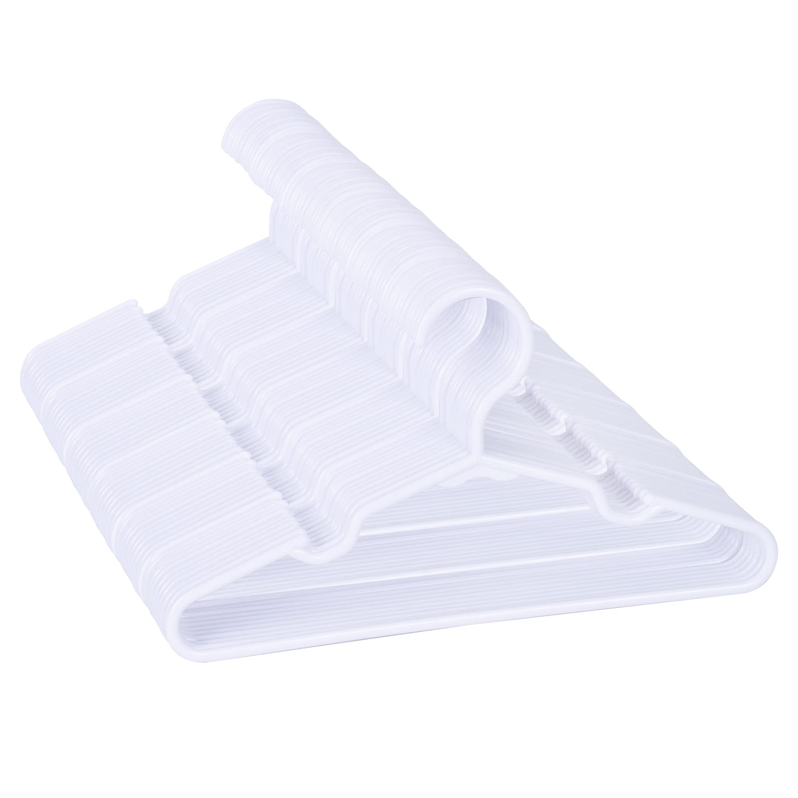 Mosearon white kids hangers 11.6 inch keep toddler outfits neatly organized