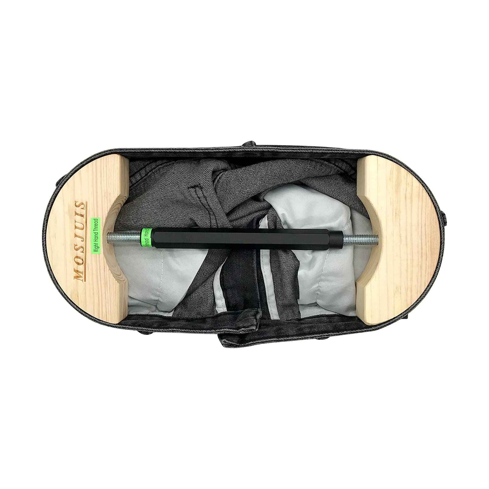 MOSJUIS pant stretcher 30-59 inch extends jeans waist for comfortable fit.