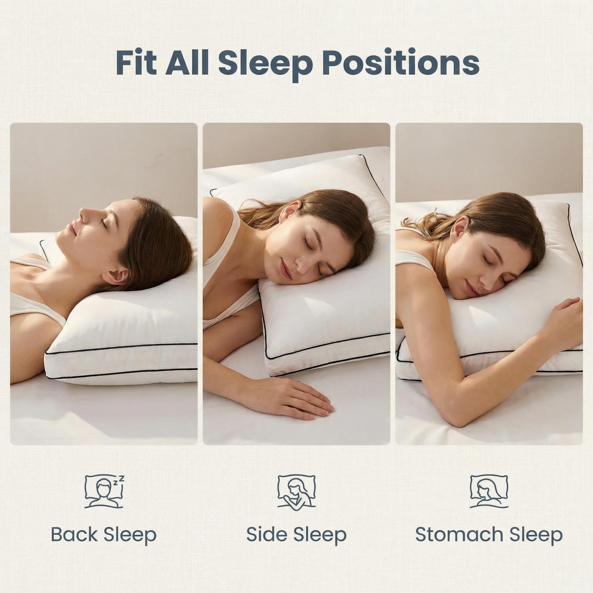 Mosluna Airyfil core provides balanced neck support