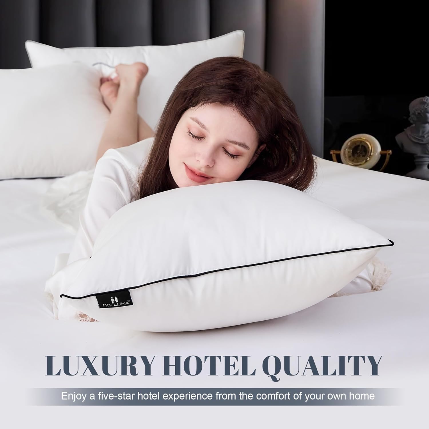 Mosluna hotel collection design adds luxury aesthetics to any bed setup