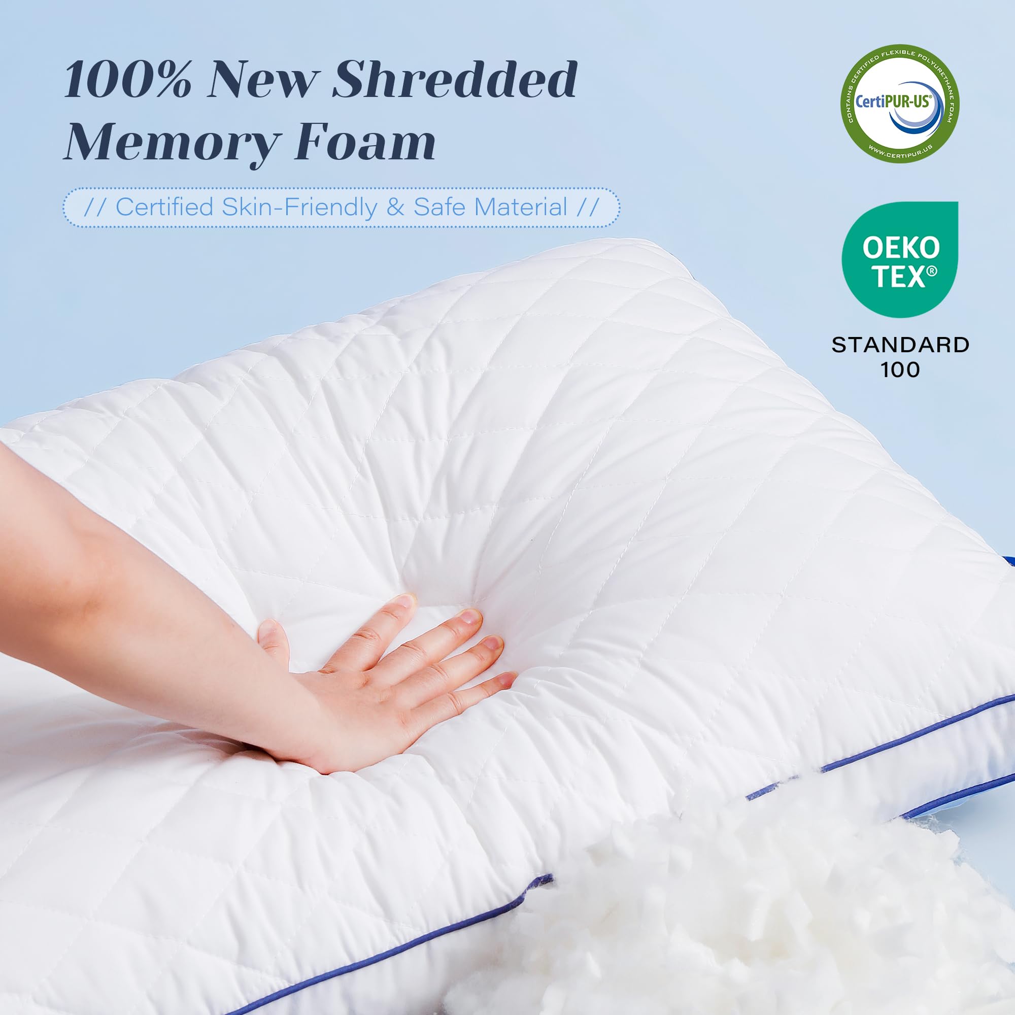 Mosluna king-size pillow dimensions 20x36 fit larger beds.