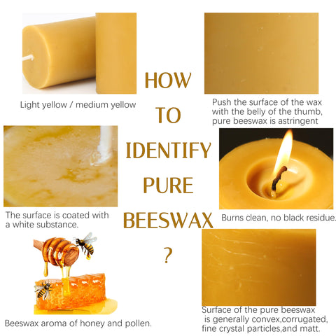 MOSROAD beeswax candle centerpiece golden glow enhances rustic to modern décor.