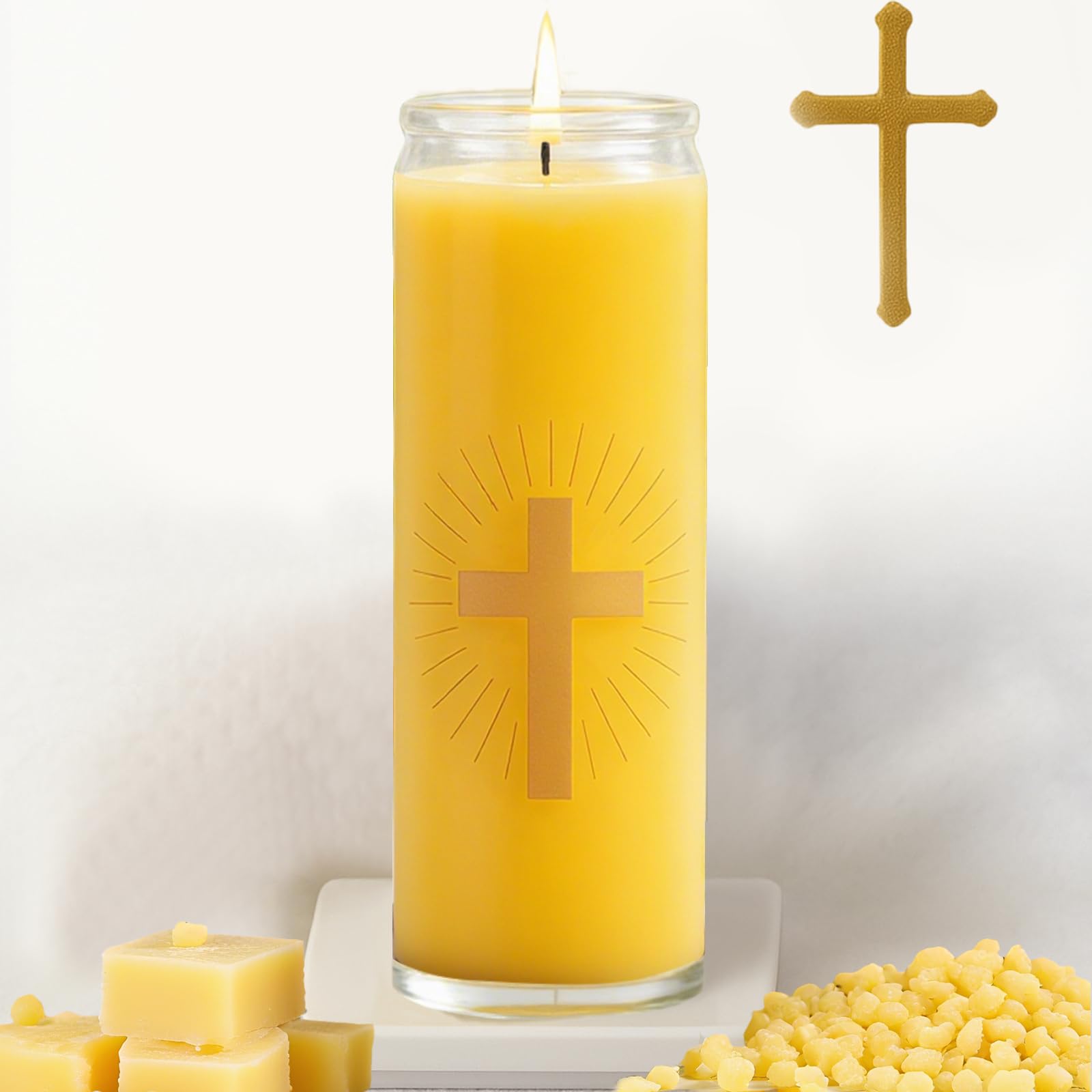 MOSROAD home altar candle—a pure beeswax companion for daily devotion