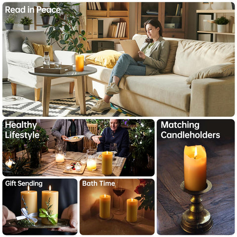 MOSROAD natural aroma beeswax candle for relaxing spaces