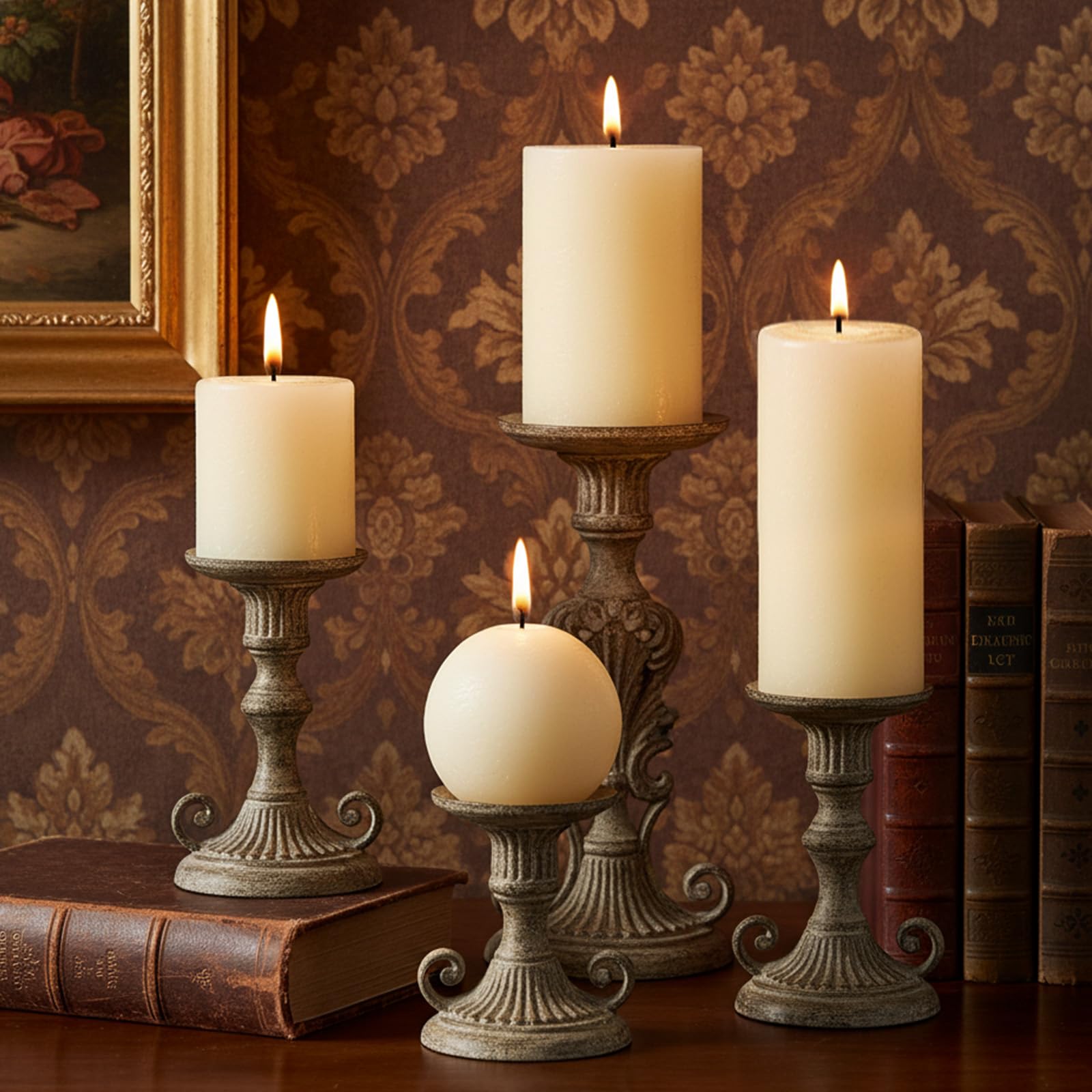 MOSROAD Pink 2.8x6 inch pillar candle brings soft color and warm glow