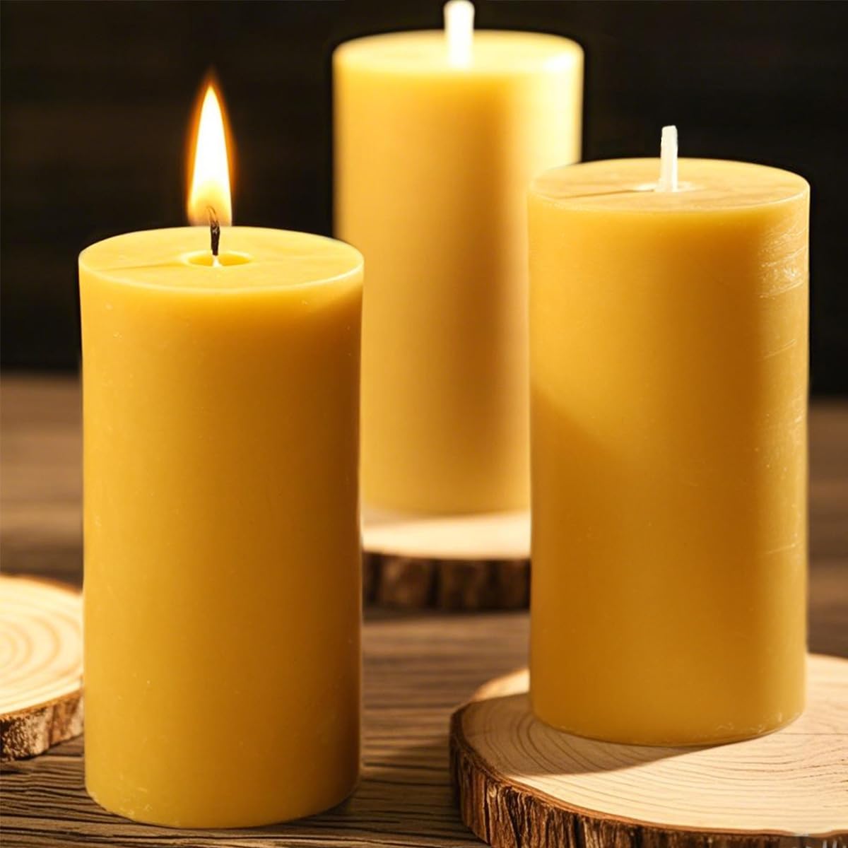 MOSROAD versatile centerpiece beeswax candle for cozy table decor
