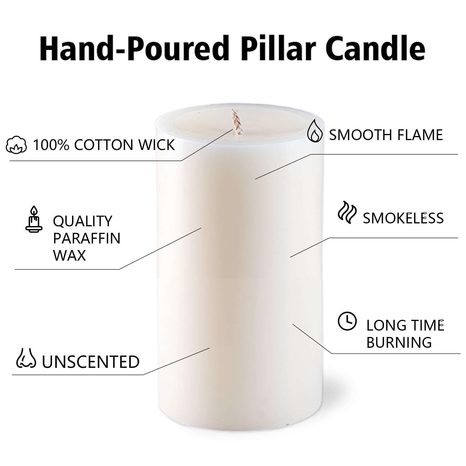 MOSROAD wedding table candles create elegant centerpieces.
