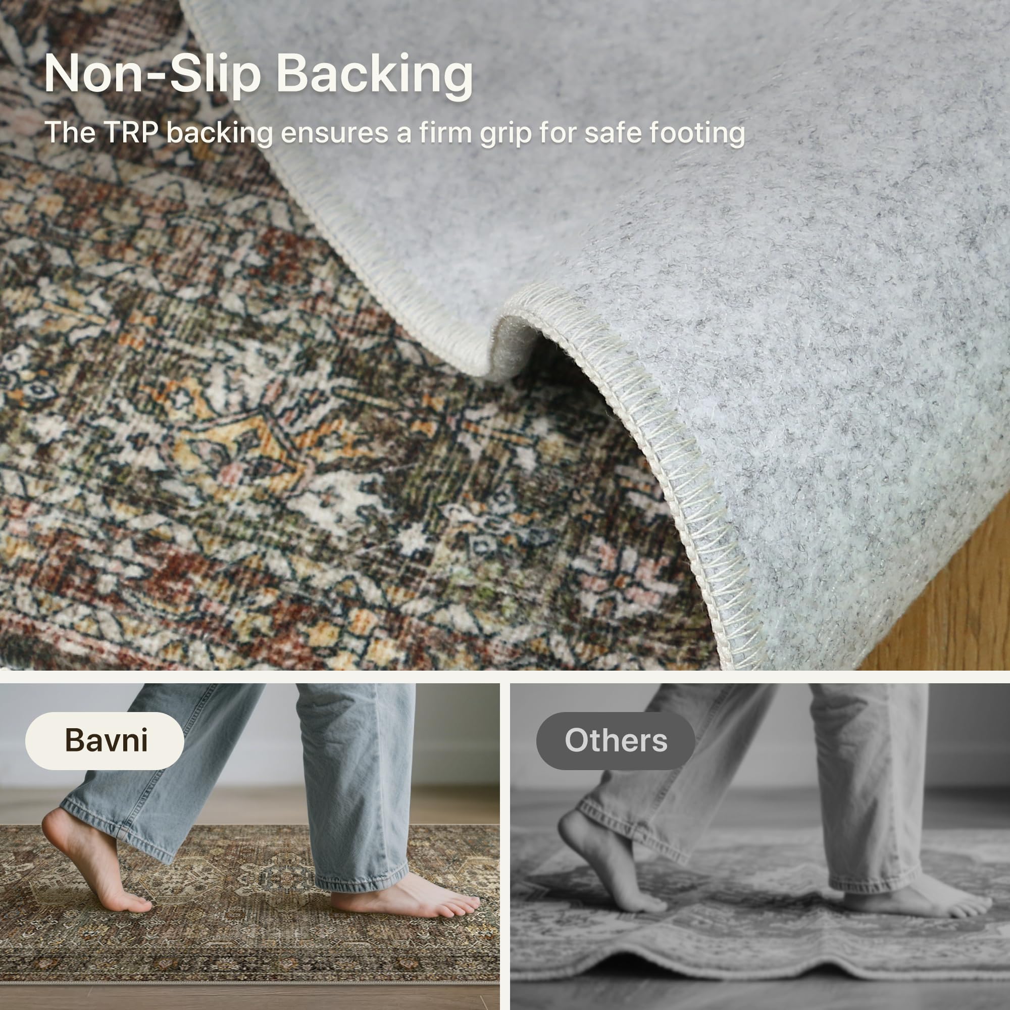 Bavni 2x6 durable fiber rug withstands daily use