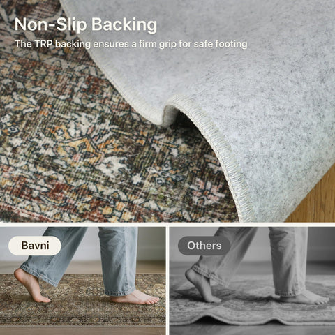 Bavni 2x6 durable fiber rug withstands daily use