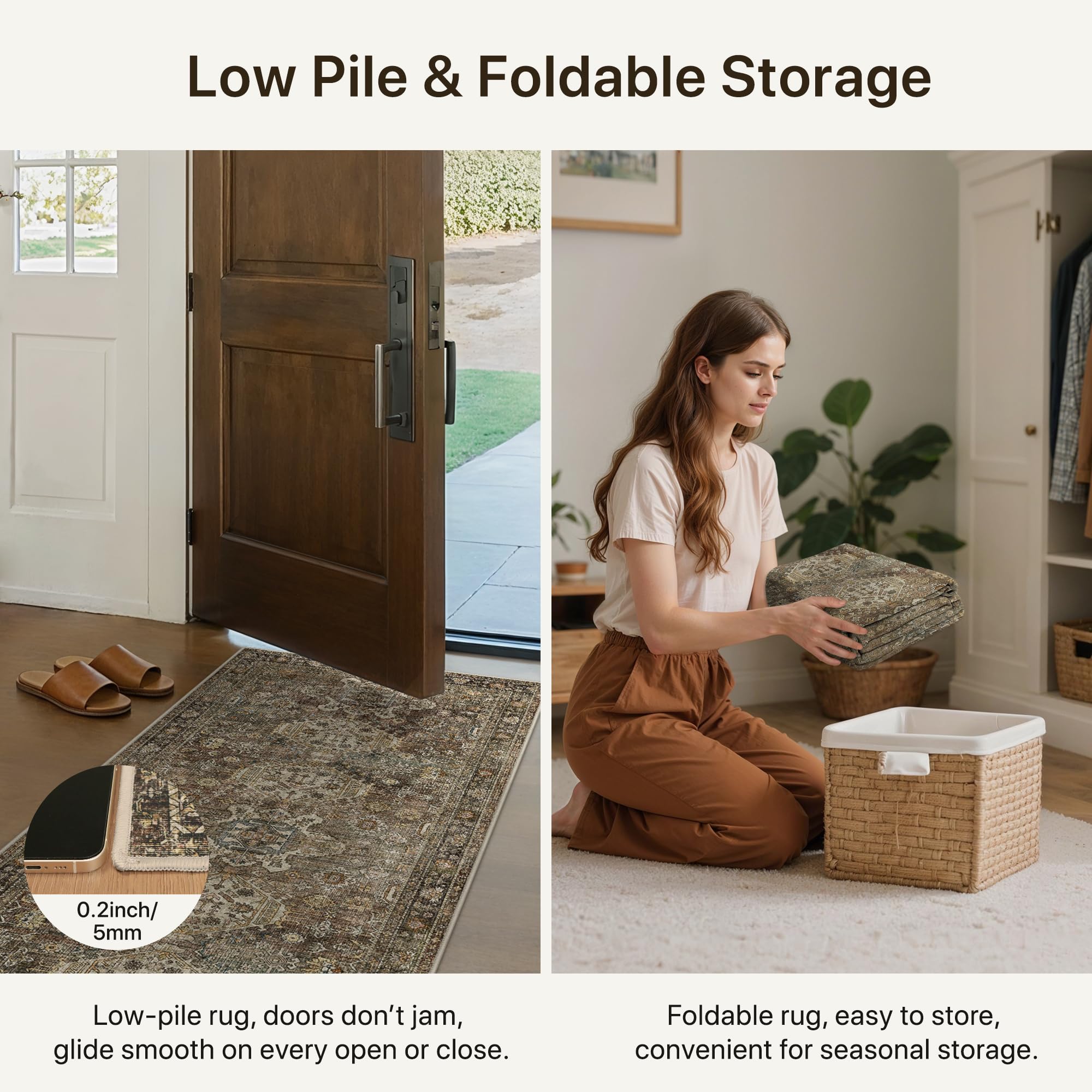Bavni 2x6 kitchen-entryways rug suited for busy spaces