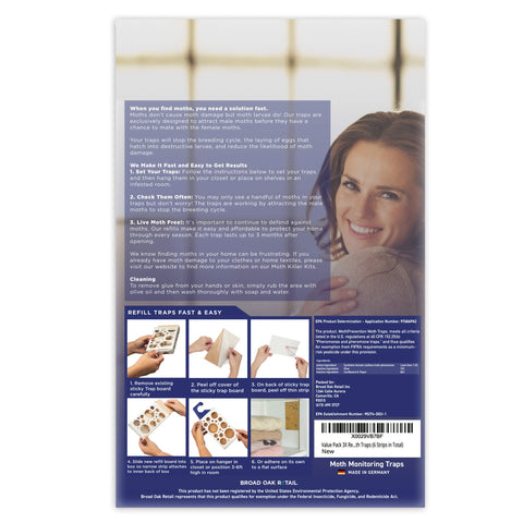 MothPrevention refill strip delivers long-lasting closet protection for clothing