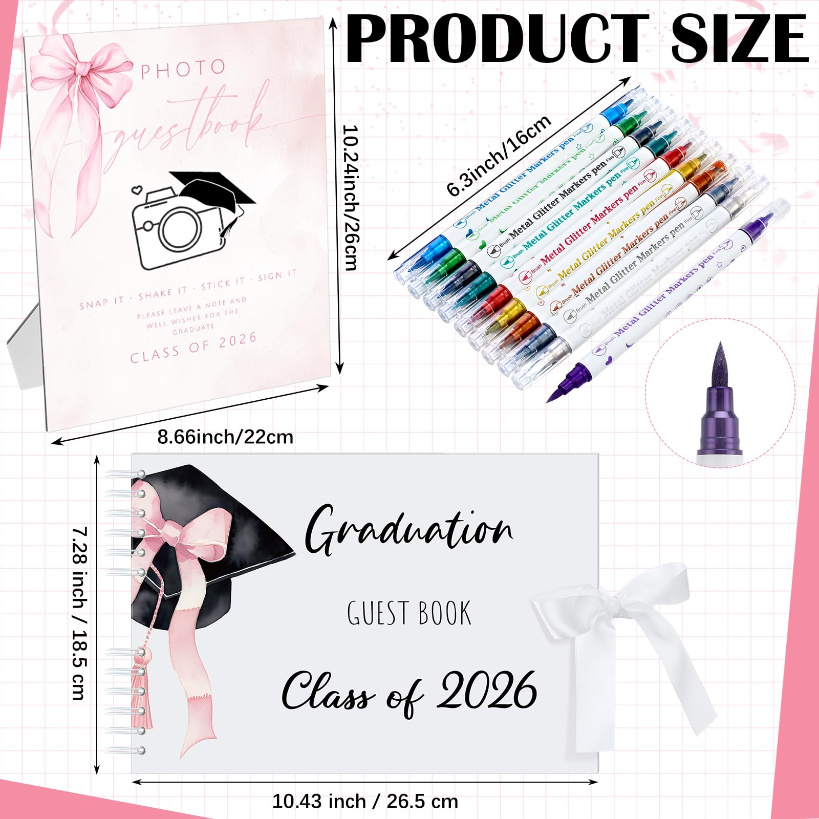 MotiMind wooden graduation photo sign stand provides sturdy, versatile venue signage