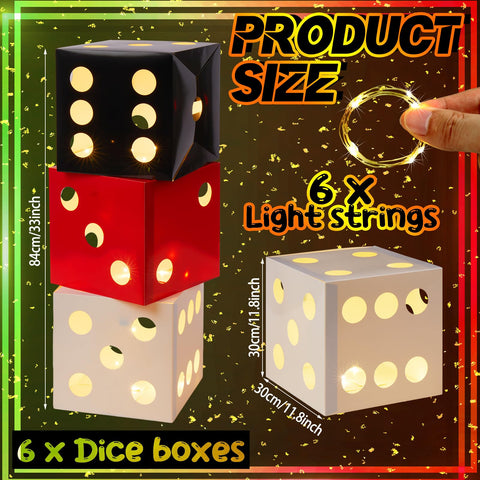 Motipuns dice box light black finish adds dramatic floor centerpiece.