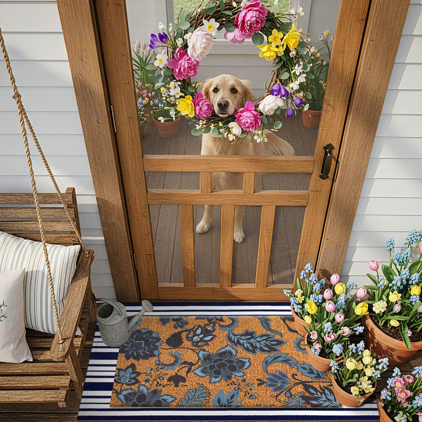 Moucuny mats designed for indoor and outdoor use with versatile placement