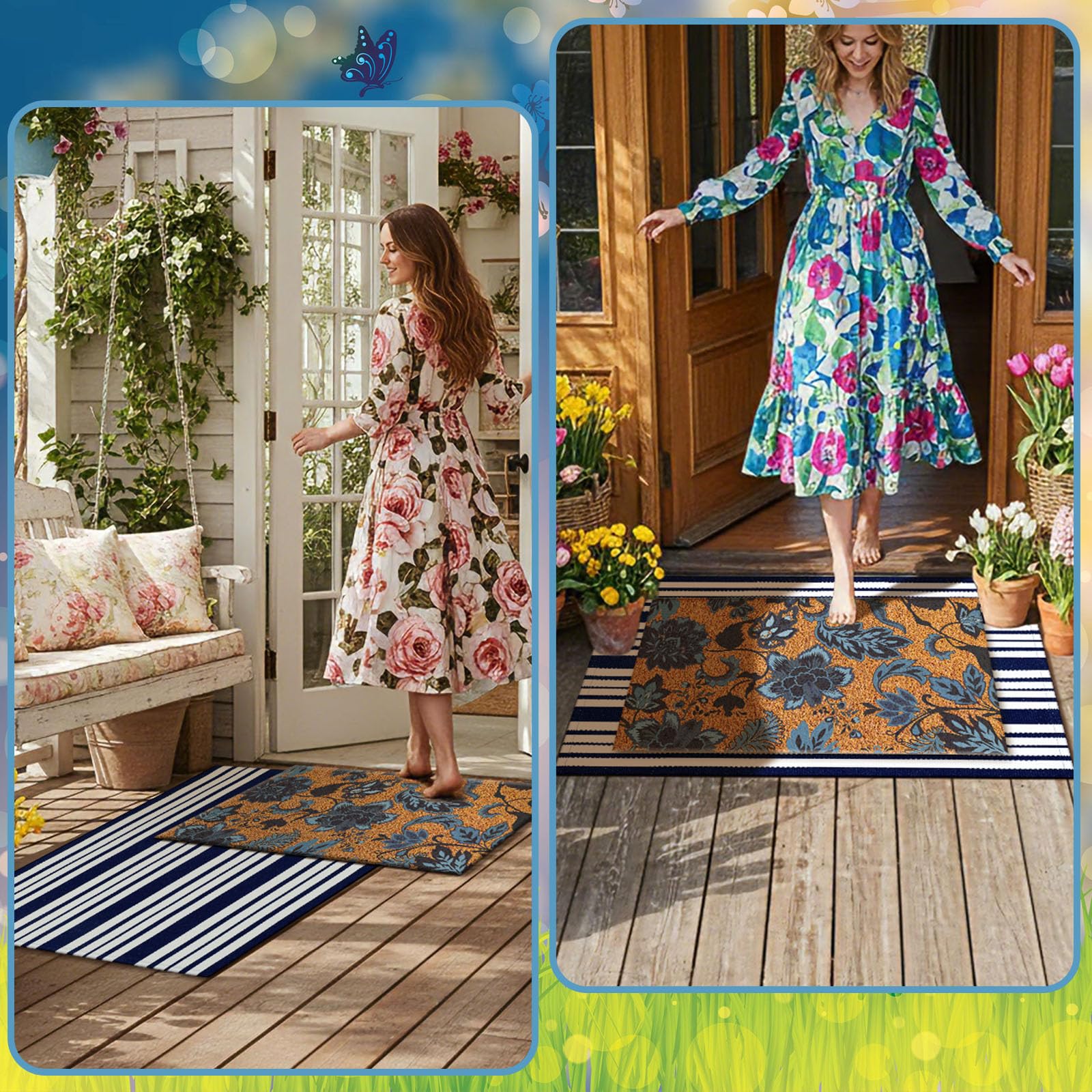 Moucuny non-slip mats help keep entrances safe and stable